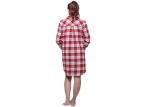 Long Sleeve Woman Cotton Y / D Check Flannel Pyjamas With Lurex Sleepwear