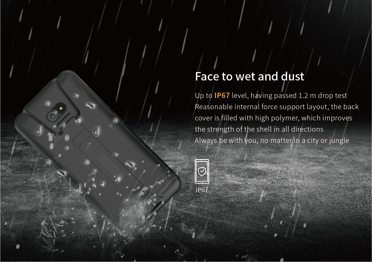 High Protection Multi-Purpose Wireless Terminal with Dual Cameras High Dynamic Range Imaging and 64GB ROM