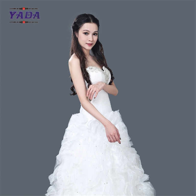 New model simple elegant handmade beaded off shoulder dress sale ball gown wedding dresses