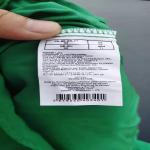 Green Breathable Womens Chiffon Office Tops 100% Polyester