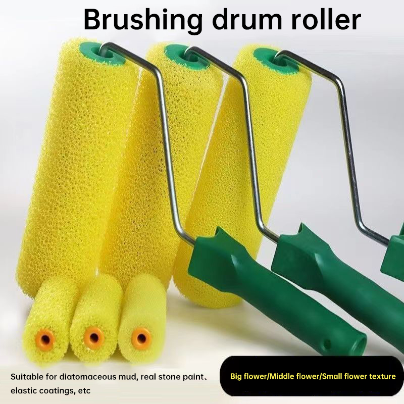 Plastic PP Handle Professional Polyester Foam Paint Roller Brush for Painting Services