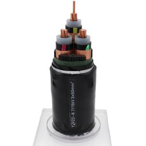 Quality Copper Conductor XLPE Insulated PVC PE Sheath Armoured Power Cable for Medium Voltage wholesale