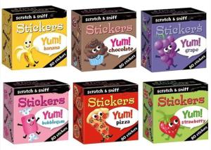 Quality Rolled Scratch Sniff 7'' X 3.5'' Custom Paper Stickers Cartoon Character Stickers Custom Die Cut Stickers wholesale