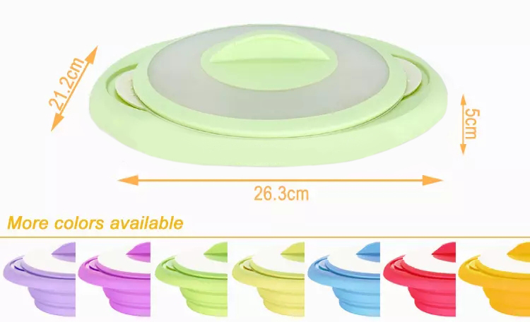 Nonstick BPA Free 3 In 1 Collapsible Silicone Steam Cooker 1.6L