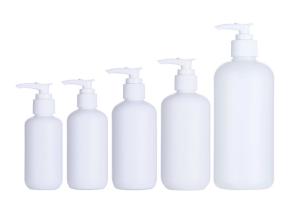 Quality 250ML Round HDPE Lotion Bottle For Shampoo Shower Gel Packaging wholesale