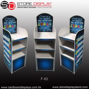 Quality POP FSDU corrugated floor display shelves wholesale