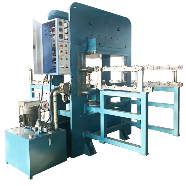 Column or Frame Structure Automatic Rubber Mat Vulcanizing Press for Production Line