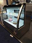 SS201 SS304 Curved Glass Refrigerated Deli Case Display Case 500L