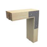 Solid Steel Metal Roof Truss Brackets / Steel Truss Brackets for Beam Connection