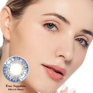 Quality KSSEYE Soft Ice Blue Sterling Greay True Sapphire Contacts Lenses Eye Beauty wholesale