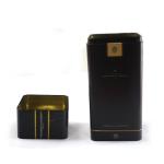 Wholesale premium square wine tin with emboss logo