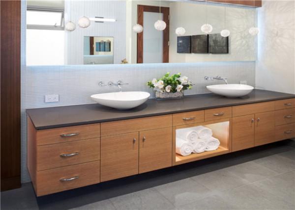 Wall Hanging Prima Vanity Custom Plywood Door White Bathroom Cabinets Granite