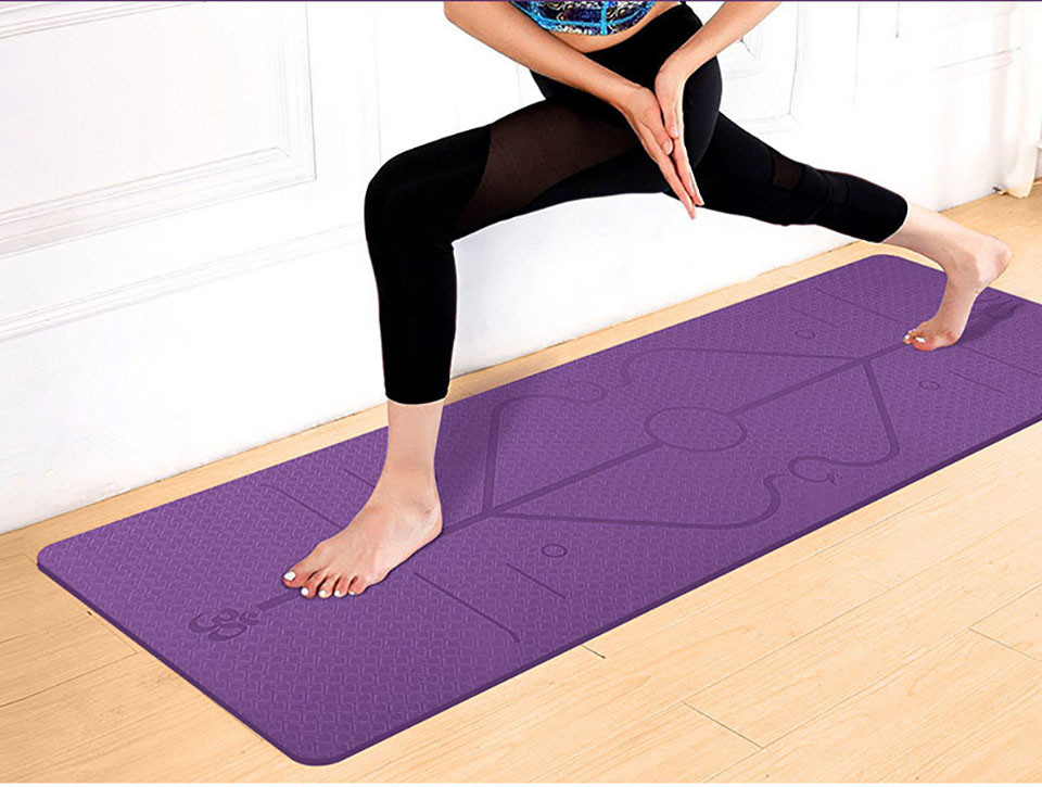 TPE Posture Line 6mm Carpet Non Slip Yoga Mat For Beginner Environmental Fitness Gymnastics Mats
