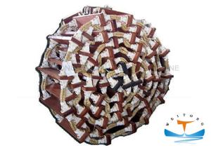 Quality Wooden Pilot Rope Embarkation Ladder For Liferaft , Durable Boat Rope Ladder wholesale