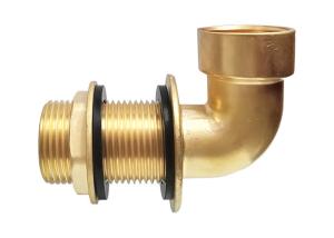 Quality Durable 90 Degree Brass Elbow Tank Fitting IPS Male x Female Thread Pipe Connection wholesale