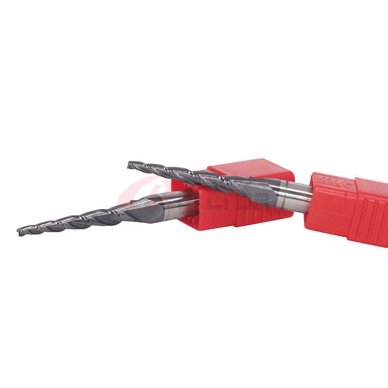 3 Flutes Taper Custom End Mill Conical Carbide For Titanium Alloy