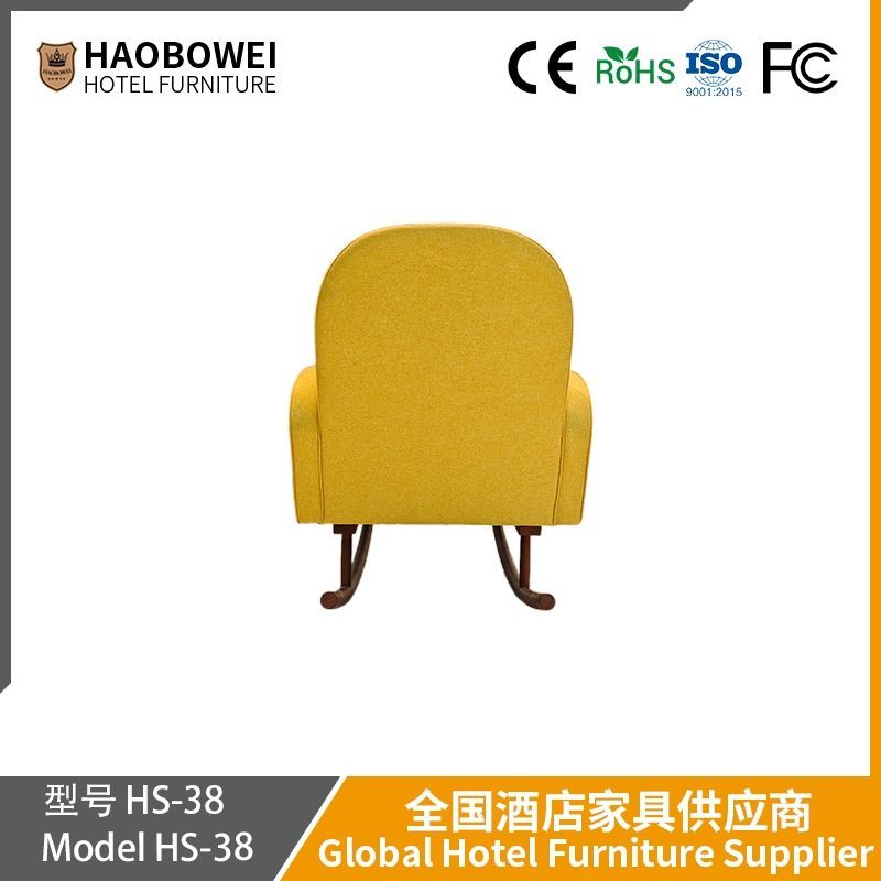 Modern Light Luxury Rocking Chair, Adult Recliner, Balcony Home Leisure Lunch Break Rocking Chair, Living Room Light Luxury Dual-Purpose Sitting and Lying Lazy