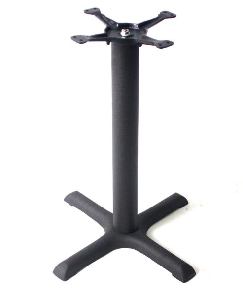 Restaurant Table base Cross Table leg Black Powder Coat Cast Iron Hospitality