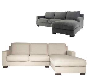 Quality Fabric modern living room sofa,chaise S-2336-1 wholesale
