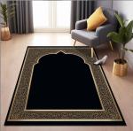National Style Prayer Floor Carpet Rug Machinable Arabic Printed Worship Mat