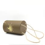 Degradable Large Cardboard Cylinder Containers With Cotton Rope Handle OEM ODM