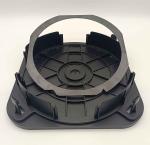 8 Inch Black Horizontal Wafer Shipper ESD Conductive PP Material