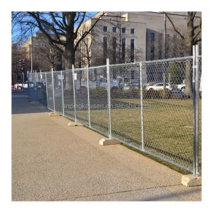 Quality Galvanized and PVC Coated Standard Temporary Fence Panels for Roadway Safety Measures wholesale