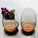 Customized LOGO New fashion Wine glass gift with gold and silver printing