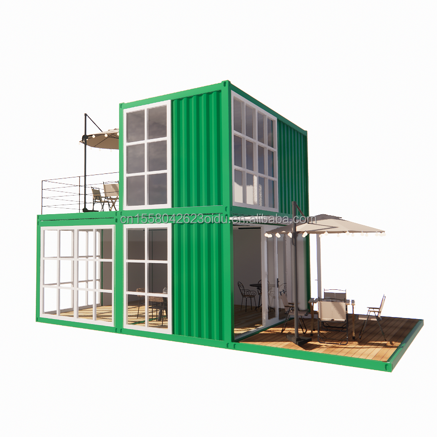 Fully Furnished Container Housing Customized Color 20 ft Sea Freight Container for Hotel and Supermarket Needs Only