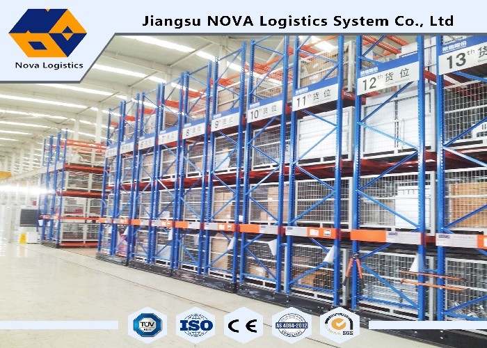 Channel Type Radio Shuttle Racking , High Density Warehouse Pallet Racking