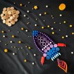 Baby Wooden Constructor Set Nordic Wooden Rainbow Blocks Loose Parts Montessori