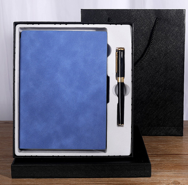 Business Gift Box A5 Thickened Soft Leather Notebook with Customized Logo Notepad