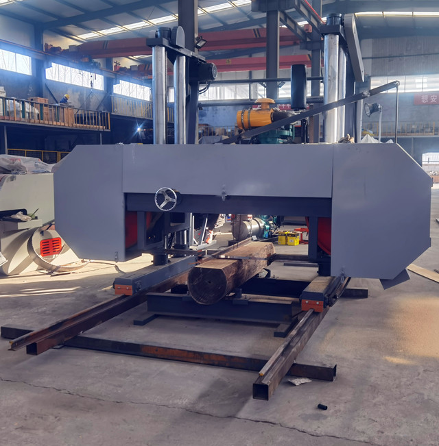 Woodworking Large Bandsaw Mill Horizontal Diesel Band Saw Sawmill