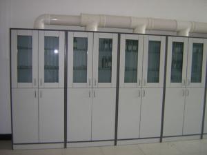 Quality Exhaust Type Computer Lab Furniture Steel Reagent Cabinet PVC Handle wholesale