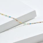 21.2cm 0.8 Gram Sterling Silver Rainbow Bracelet Unisex Cubic Zirconia Bracelet