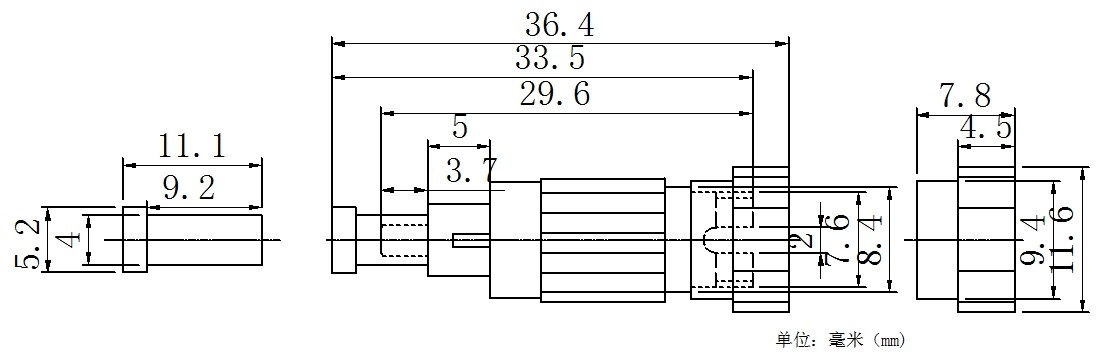 FC PC 6db Fiber Optic Attenuator Corrosion Resistance For Testing Device Accessory