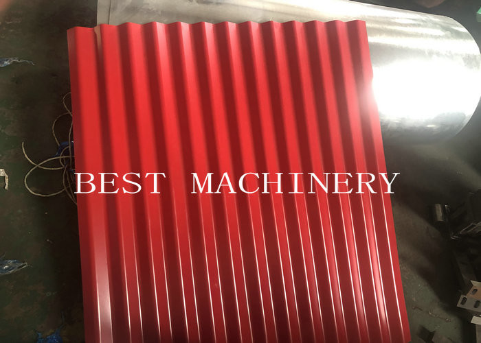 Fast Metal Roofing Sheet Roll Forming Machine For Corrugated Steel Tile