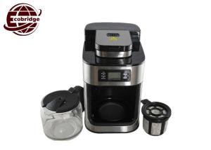 Quality Digital 1.25 Liter Filter Drip Coffee Maker With Grinder OEM Family 300*200*310mm wholesale