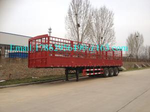 Quality Bulk Cargo Transport Heavy Duty Semi Trailers High Wall Fence Truck 60 Ton wholesale