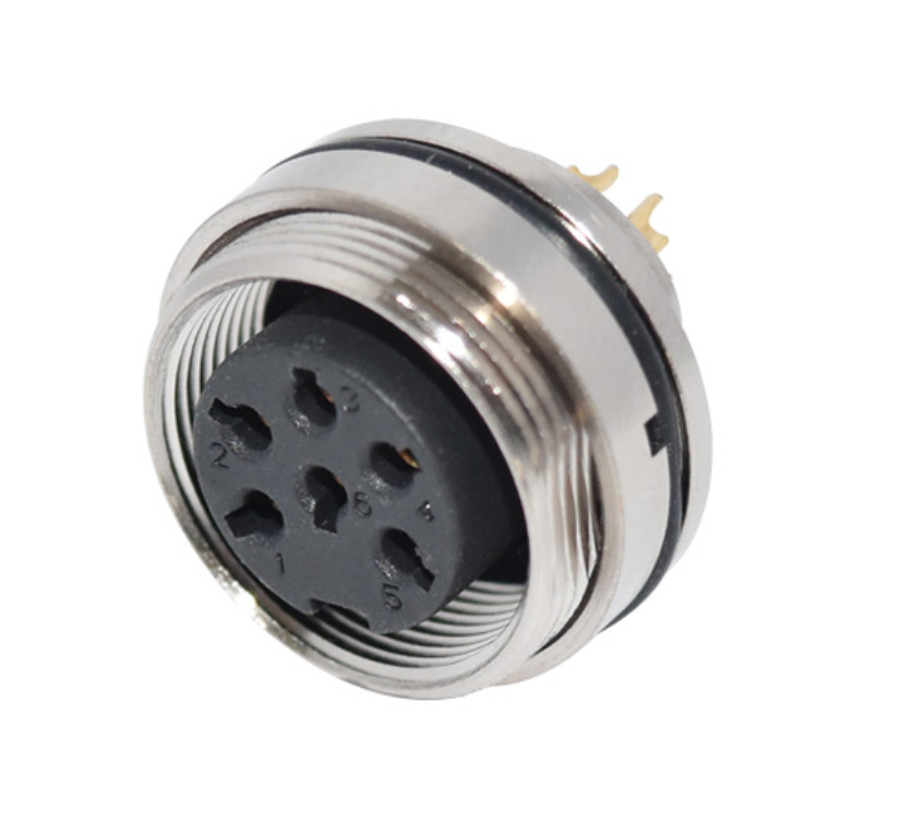 M / F Waterproof Moulding Solderness AISG Connector Male To Female M12 8pin