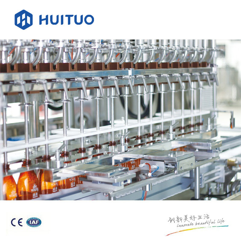 Huituo automatic PET bottle flowmeter antiseptic sanitizer disinfectant fluid filling machine