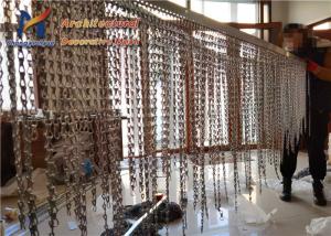 Quality Flexible Aluminum Chain Curtains Anodised Decorative Ceilings Wall Window Screen wholesale