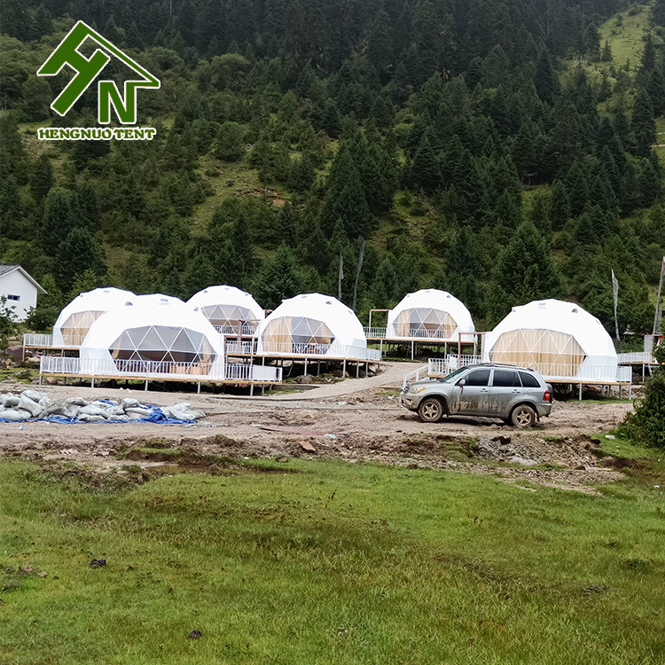 Custom Geodesic Dome Greenhouse Tent Outdoor Fireproof Steel Frame
