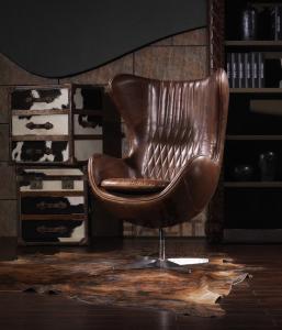 Quality antique high back club leather swivel chair furniture,#K615 wholesale