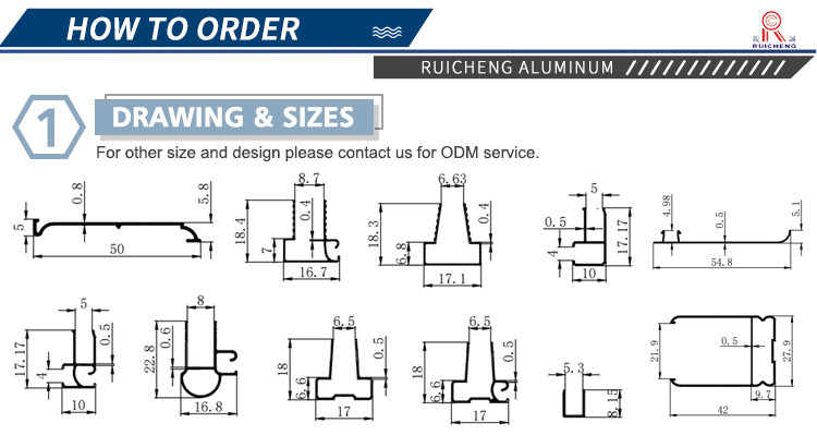 Whiteboard Aluminum Frame Profile 6000 Series 10mm - 6000mm Length