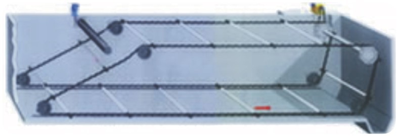 4.5m Travelling Bridge Sludge Scraper Non Metallic Chain Plate Scraping Material