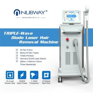 Quality Factory price vertical Fast efficient 808nm diode laser soprano laser hair removal machine CE FDA approved wholesale