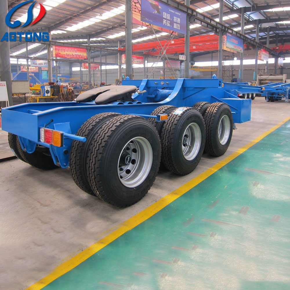 Heavy Load Gooseneck Lowboy Semi Trailer for Excavator Transport 3 Axles 4 Axles 12m 15m