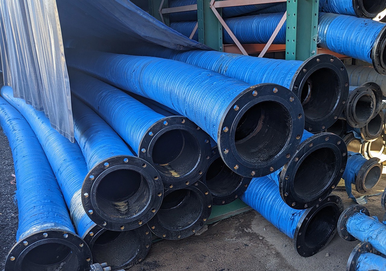 Coal Mines Slurry Suction Hose 8 Inch 10 Inch Flange Spiral Steel Wire Skeleton