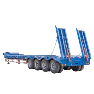Quality 137500 to 26000*2500to2550 height Heavy Machinery and Equipment Four-Axle Lowbed Trailer wholesale